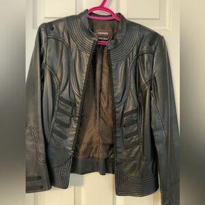 Danier leather black leather jacket
